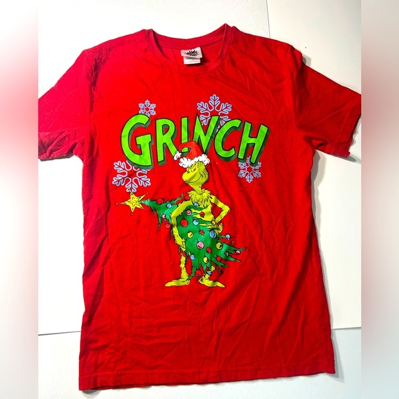 Dr Seuss’ The Grinch - Small Red T Shirt 🎄💗 - Picture 1 of 7